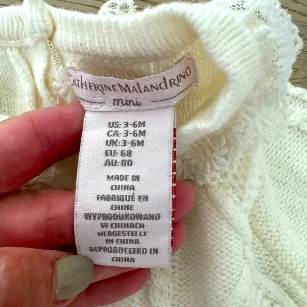 Catherine Maladrino dress and tights 3-6 months